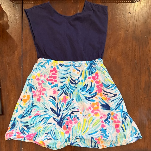 Lilly Pulitzer Other - Lilly Pulitzer Girls' Navy Top Floral Dress